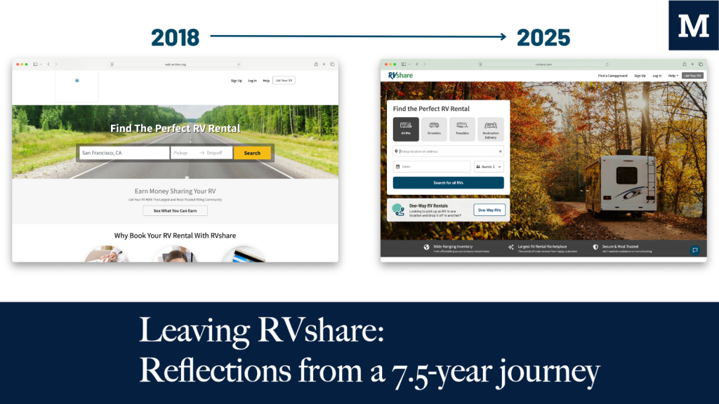 Leaving RVshare: Reflections from a 7.5-year journey