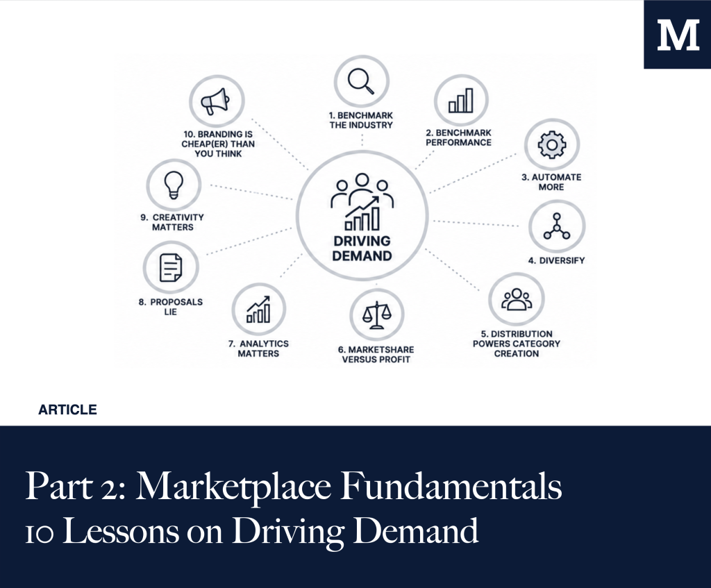 Part 2: Marketplace Fundamentals – How Marketplaces Work: X Lessons Learned Driving Demand